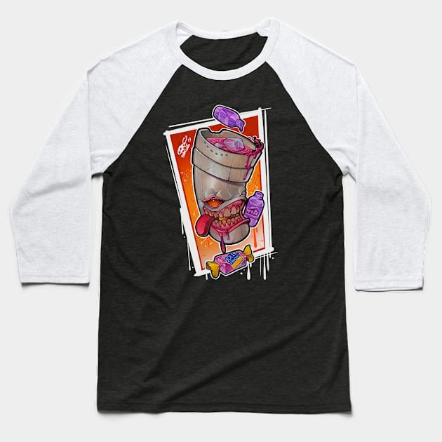 Purple Drank Baseball T-Shirt by skinwerks